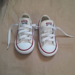 Converse Kids' Cream and Red Sneakers